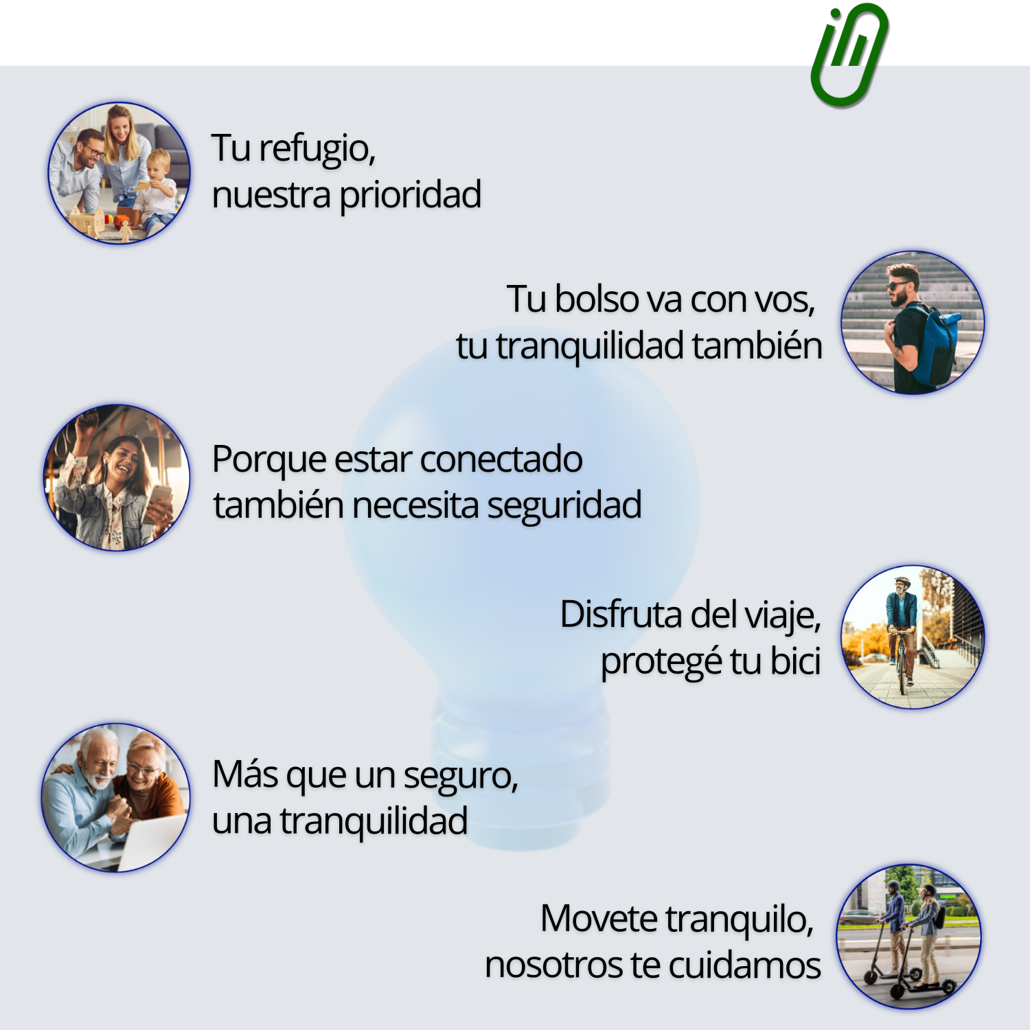 Información de seguros para personas